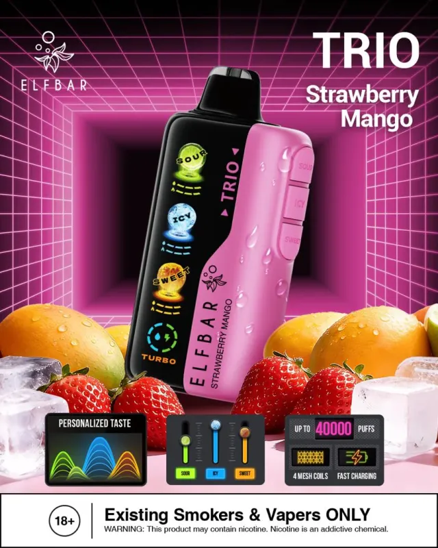 ELF BAR TRIO 40000puffs Disposable vape