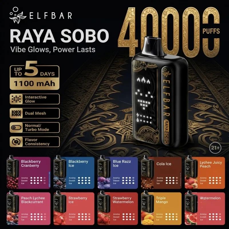 Elfbar Raya SOBO 40000 Puffs Disposable Vape